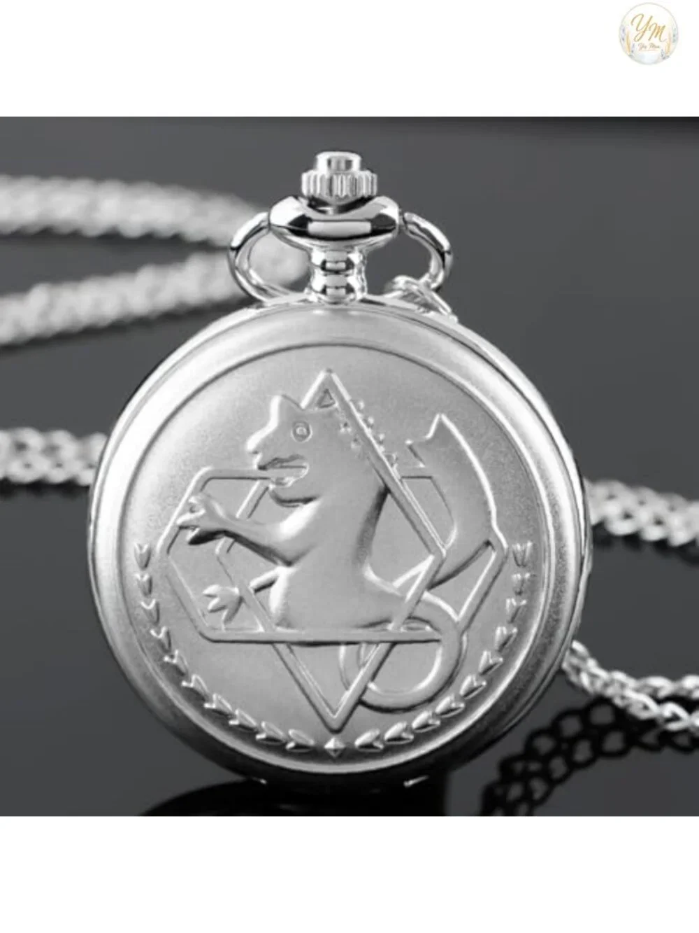 Alloy Quartz Pocket Watch with Chain Anime Inspired